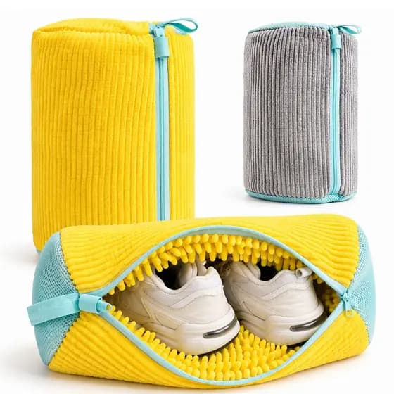 Kit 4 Sacos De Lavagem de Tênis Sapatos Malha Bolsa de Lavar Para Lavanderia Anti Deformação Máquina de Lavar Roupa Novo
