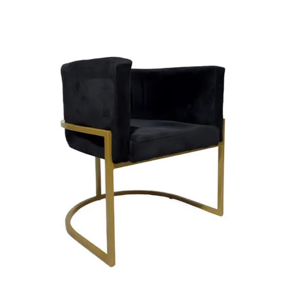 Poltrona Luna com Base Metal Decorativa Sala Salão Escritório , Quarto -Mailice