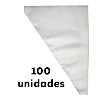 Saco De Confeitar Medio 100 Unidades Confeitaria Bolo Doce Cupcake