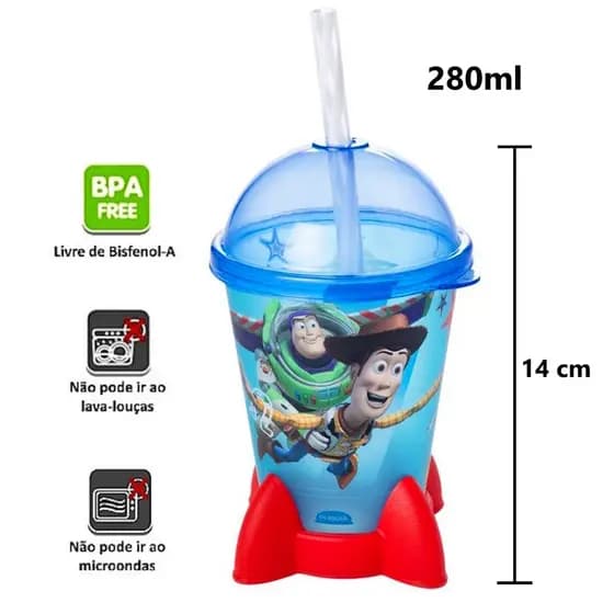 Copos Foguete Toy Story para Festa Infantil Lembrancinha e Sacola Surpresa Aniversário