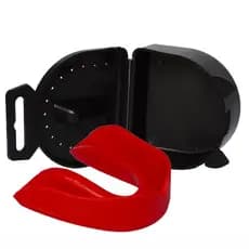 Protetor Bucal Simples Moldável C/ Estojo P/ Muay Thai, Boxe