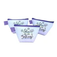 kit c/100 Lembrancinha Porta moeda Personalizado Dia da Mulher Mimo Dia Internacional das Mulheres
