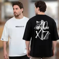Camiseta Oversized Unissex 70x7 100% Algodão Premium 30.1  Cristã Moda Streetwear