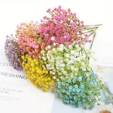 Flores Matinho Mosquitinho Gysophilia Artificial Floral Folhagem P/ Decoração Casamento, Arranjos-B35