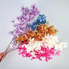 Grande Flor de Plumeria Nova Versão 90 cm Flores Artificiais Decoração Galho - BH802484