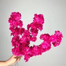 Flor Cerejeira - 1 Galho planta artificial Decoração Casa -A-520 COR: ROSA FÚCSIA