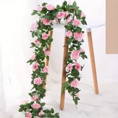 Trepadeira Corrente Hera de Rosa artificial unidade ideal para decoração de casamento, festas, eventos, - BH802395