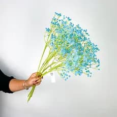 Galho Plantas Mosquitinhos 62cm Gypsophila Artificial Decoração Decorar Festas - A-519 - AZUL
