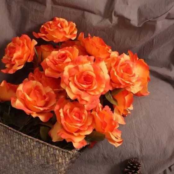 Buquê de rosa Artificial para Decoração casamento casa - YNH801633