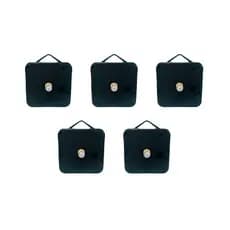 Kit De 05 Máquina P/montar Relógio De Parede Preto - Preto - Preto