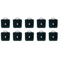 Kit De 10 Máquina P/montar Relógio De Parede Preto - Preto - Preto