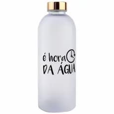 Garrafa de Água Fosca Frase Motivacional de Plástico 900ml Sortida