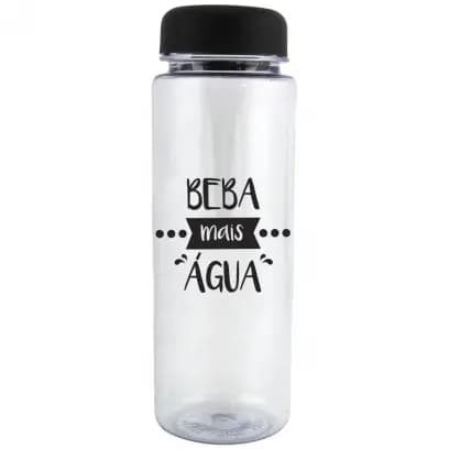 Garrafa de Água de Plástico 500ml com Frase Motivacional
