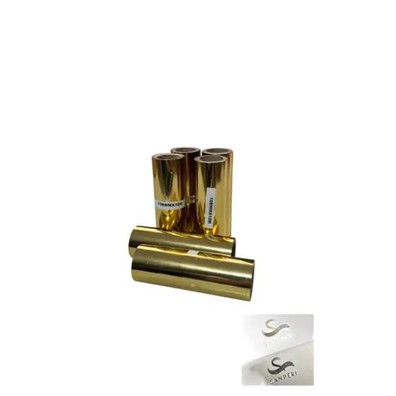 Kit Foil Impressão a Laser 10,6 cm x 10 mt Tonner Foil Para Impressão Digital OURO (Dourado)