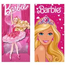 Toalha de Banho Infantil BARBIE Praia Piscina Felpa Estampada