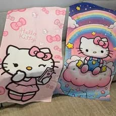_ Toalha de Banho Hello Kitty Estampa Infantil 70x140cm | Praia e Piscina