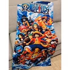 Toalha de praia Estampada Anime Onne Pieece –70x140 Leve Macia Secagem Rápida