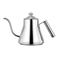 1200ml Chaleira Aço Escovado Bico Fino Cha Cafe