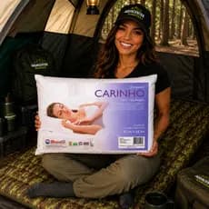 Kit Camping Colchonete Mont Long Camuflado 190x60 + Travesseiro Carinho 45x65 FA Colchões