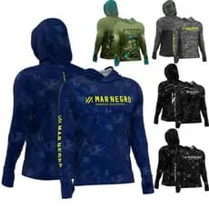 Camisa De Pesca Mar Negro X Protect Com Capuz Luva 50UF Camiseta Blusa Proteção Solar Secagem Rapida
