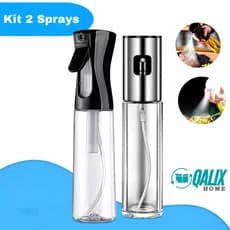Kit 2 Sprays Borrifador Pulverizador Azeite Óleo