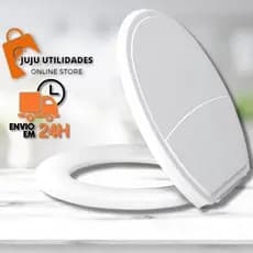 Assento Sanitário Almofadado Básico Oval Universal  Original Tampa Assento Vaso Sanitario