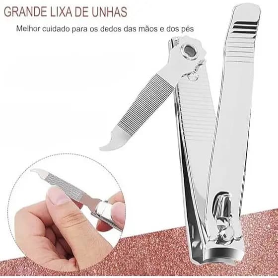 Cortador de Unha Pequeno Aço Carbono Modello Distribuidora 20g