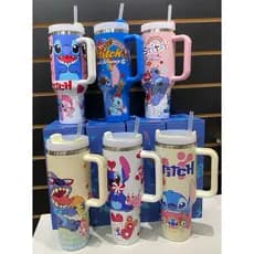 Novidade Copo Térmico 1200ml Garrafa Inoxidável com Tampa e Canudo, Design Exclusivo