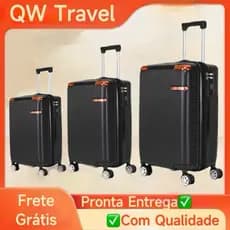 Kit Conjunto 3 Malas De Viagem Pmg Resistente Premium Pequena 10kg E Media 23kg E Grande 32kg