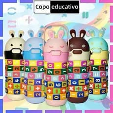 Garrafa De Água Infantil Interativa Educacional Com Cores E Tabuada Números E Contas interativa De Contas Giratórias