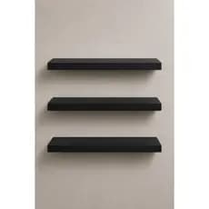 Kit 3 Prateleiras Organizadoras 30cm MDF Nicho Multiuso Cozinha Banheiro Quarto Sala Decoração Parede MDF