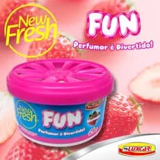 Odorizador Cheirinho Para Carro Luxcar Morango New Fresh 60g