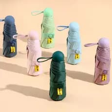 Guarda Chuva De Bolso Impermeável Portátil À Prova De Uv Para Sol HG-533
