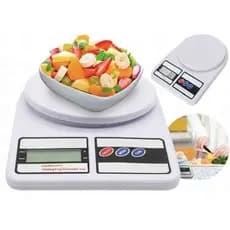 Balança digital de cozinha até 10 kg Escala 1 grama precisão