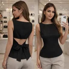 Blusa Margarida amarração varias cores Verão Casual|tendência e elegante Moderno 2026