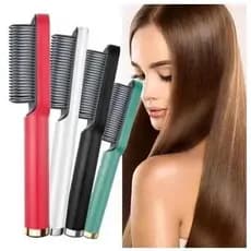 Escova Alisadora Modeladora de Cabelos Multifuncional Bivolt - 45w Resistência de Cerâmica P.HQ