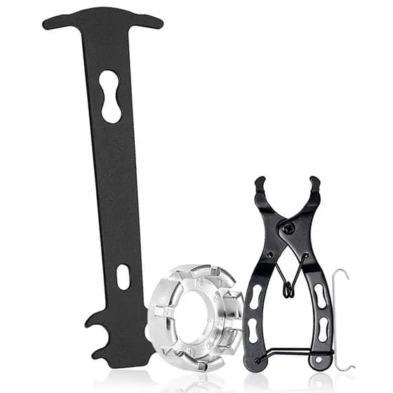 Ferramenta Medidor Desgaste Corrente + Chave De Raio Extratora Bicicleta + Mini Alicate  Power Link