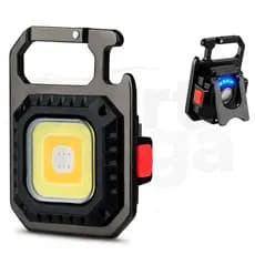 Mini Lanterna Led Portátil Chaveiro Usb Recarregável Iluminação Ajustável 6 Modos De Luz Branca