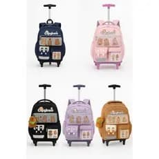 Mochila Com Rodinha IMPERMEAVEL  Capivara Capybara Reforçada Lançamento Moda Crianças E JUVENIL.