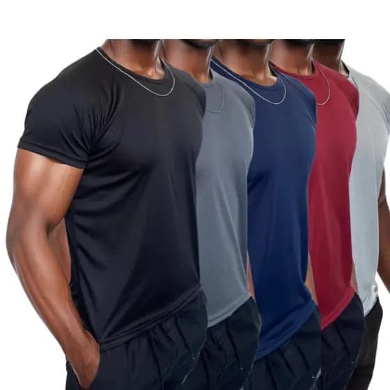 Kit 3 Camisetas Masculina Dry Fit Térmica Anti Suor Academia Treino Cores Sortidas