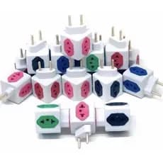 Adaptador T Para Tomada c/4 Entrada Tipo Cubo