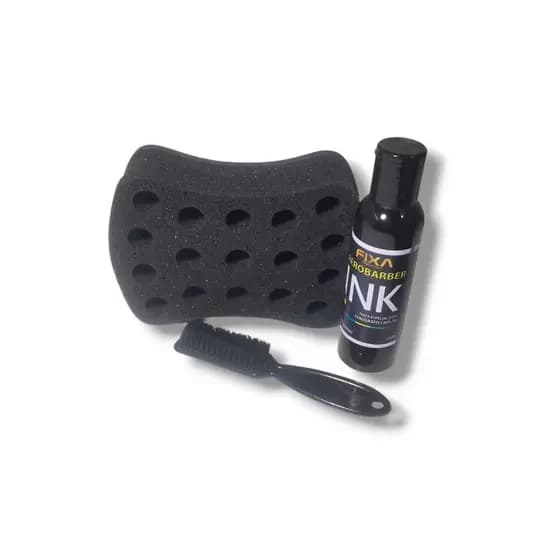 Kit Esponja Escovinha Aerógrafo Barbeiro Shop