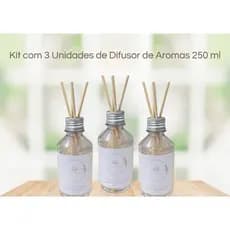 kIT DIFUSOR DE AROMAS - AROMATIZADOR DE VARETAS - AROMATIZADOR DE AMBIENTES 3 UNIDADES DE 250 ML