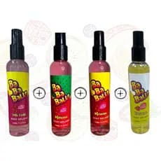 KIT com 4 unidades de Body Splash Corporal com Cheirinho de Chiclete 230ml