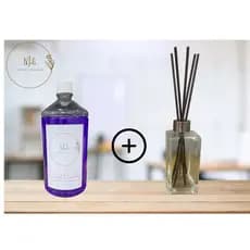 Refil Difusor de Aromas Aromatizador de Ambiente + Frasco com tampa e varetas