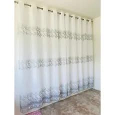 Cortina voal Bordada para sala ou Quarto 4,00 LARGURA 2,60 altura