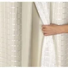 CORTINA BLACKOUT EM TECIDO GROSSO 4,00 X 2,60 COM VOIL XADREZ SALA QUARTO CORTA LUZ PROMOÇÃO