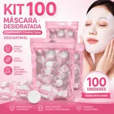 100un Máscara Descartável Desidratada Limpeza Facial