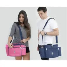 Bolsa Térmica Max Fit  Para Nutrição Fitness Marmita (3 Refeições) Profissional Com Potes, Porta Comprimidos e Gel
