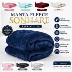Cobertor Manta Casal e Solteiro Grande Coberta Plus Macio Soft Sonhare Luxo